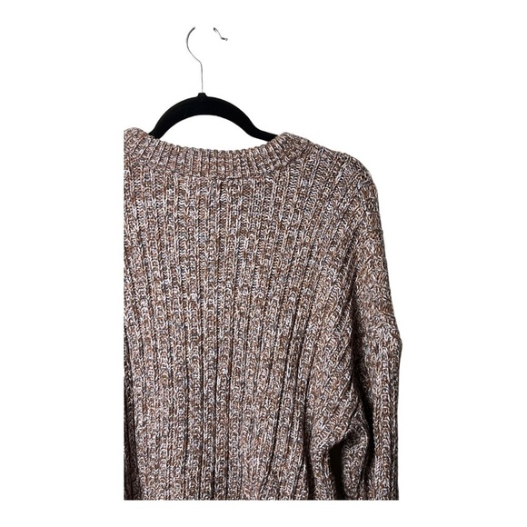 1288. UNIVERSAL THREADS LONG SLEEVE KNITTED‎ SWEATER SIZE XXL TAN/BLUE/WHITE - Picture 6 of 9